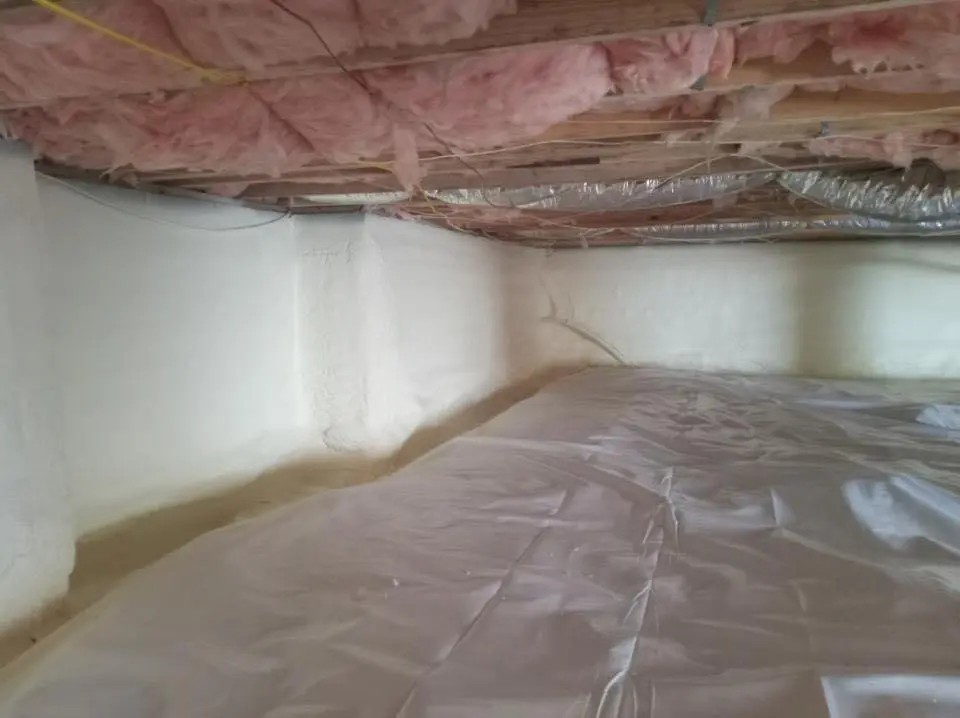Crawl space encapsulation with closed-cell spray foam for Roof Maintenance in Beavercreek